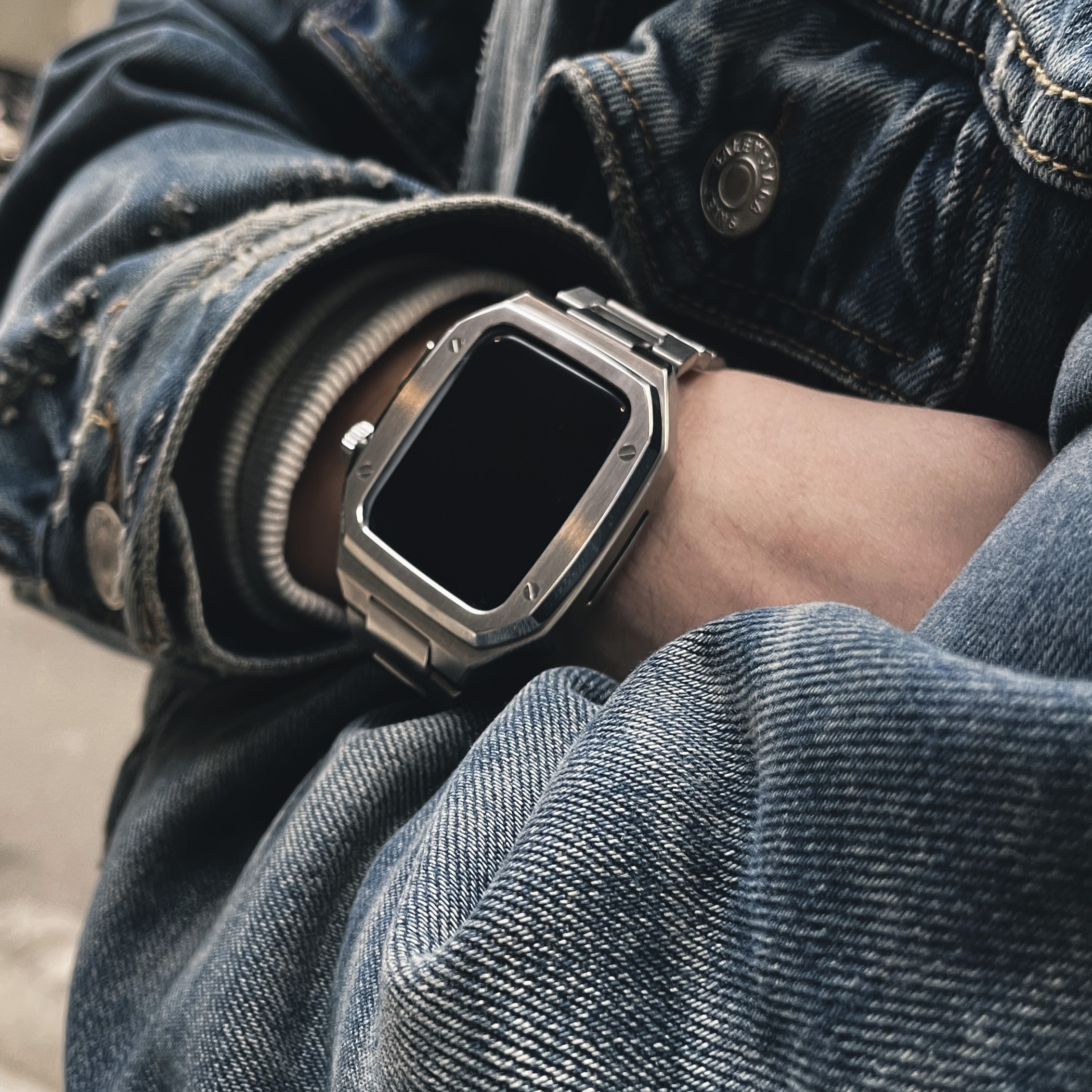 不锈钢S10一体改装AP表带适用iWatch苹果手表金属Ultra保护壳46mm