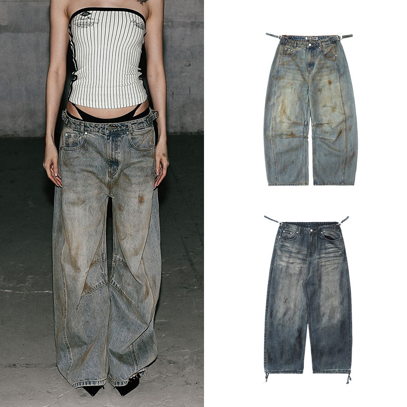 badblood美式复古牛仔裤