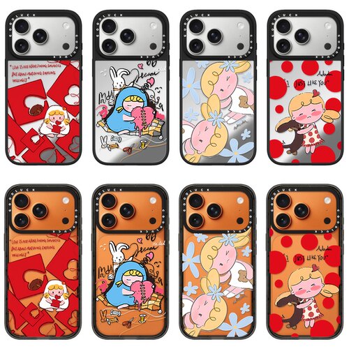 C家ASETi华强北晚安少女贴纸适用iPhone苹果17promax手机壳15/14/13pro亚克力14plus磁吸Se全包14promax创意