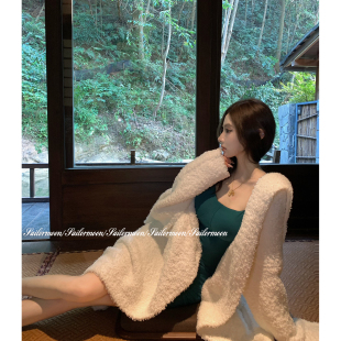 F PROJECT【渐入秋冬】慵懒感长款大翻领毛衣开衫外套女秋冬百搭