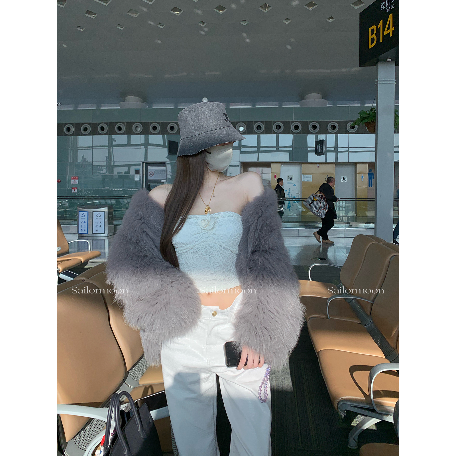 F PROJECT【1/8 20:00pm】狐狸毛编织皮草外套