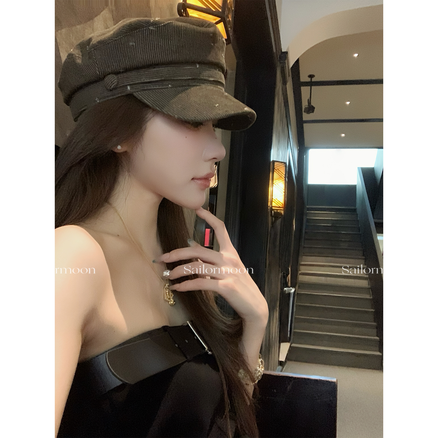 F PROJECT【小画家】版型超正！两色复古百搭报童帽