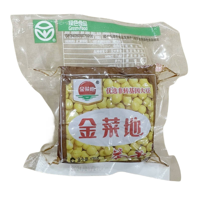 金菜地茶干120g*100袋 马鞍山特产黄池豆腐干五香配菜零食商用