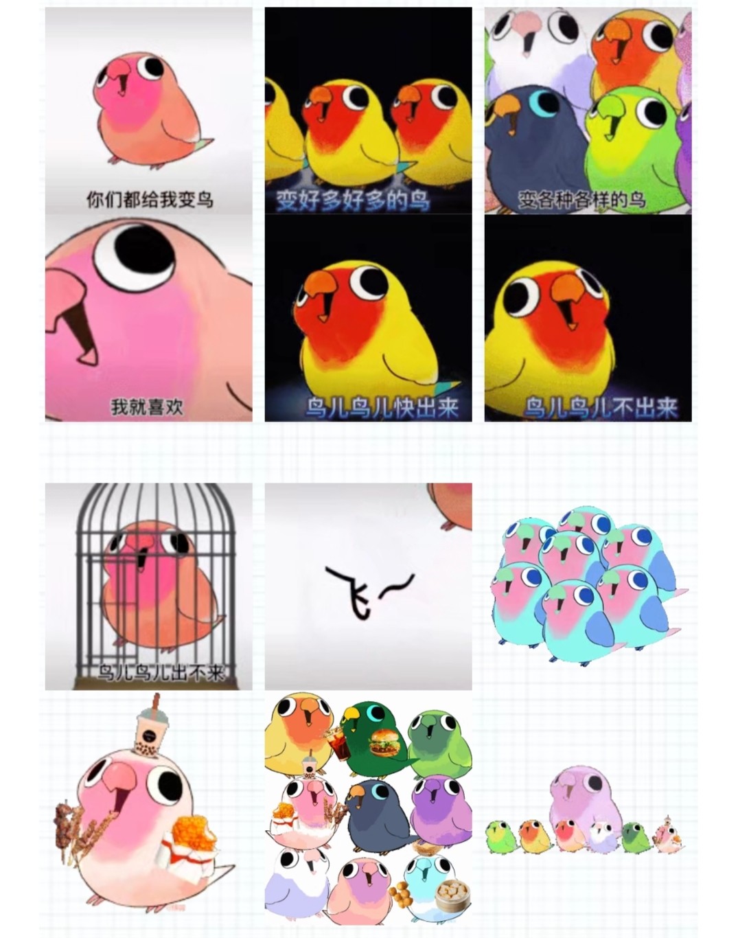 摇头鹦鹉表情包微信动态表情包gif动态表情包40个