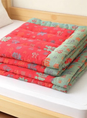 新生婴儿红色百福被保暖加厚冬天棉被婴儿a类母婴级礼盒四季通用