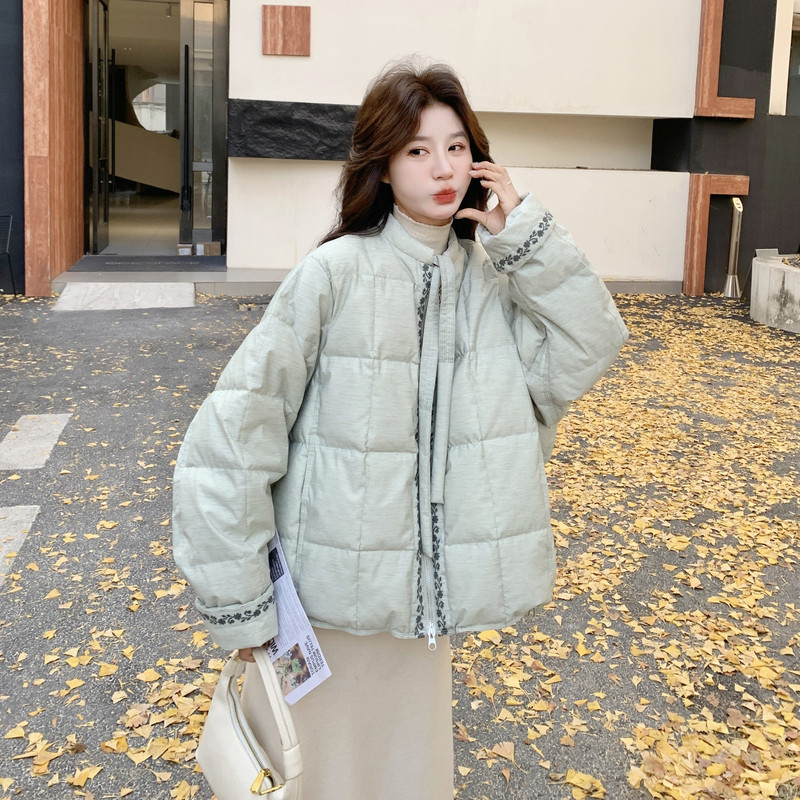 大货已出！2025刺绣款90绒羽绒服外套123-7782-P325-K478，女装羽绒服，浙宝123