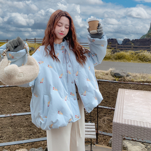 面料已下！2026冬季新款冰淇淋刺绣90羽绒服女123-7771-P300-K448图片