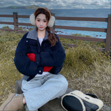 三天后出货！2025冬季新款针织拼接羽绒服外套123-7770-P315-K468，女装羽绒服，浙宝123