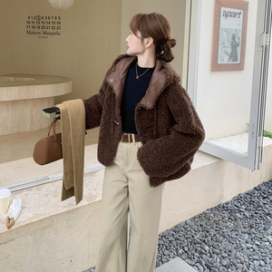 新款！2026冬季羊羔毛外套女B123-7765-P225-K388图片