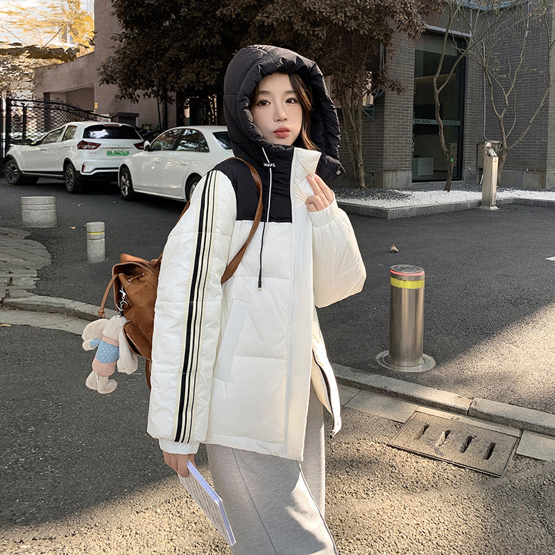 大货已出有买家秀！2026冬季新款连帽羽绒服女123-8673-P185-K268,女装羽绒服,浙宝123
