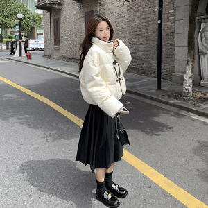 现货！2026冬季风短款提花90绒羽绒服女123-8650-P245-K368图片