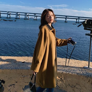 现货！2022冬季新款复古小个子呢子大衣123-6572-P155-K218图片