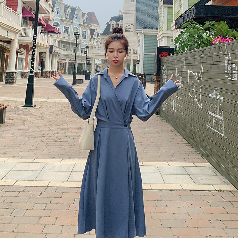 现货！2023春季收腰两色连衣裙123-6563-P110-K168,女装连衣裙,浙宝123