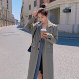 现货！已备！2023春季格子拼接西装风衣123-2351-P135-K198，女装风衣，浙宝123