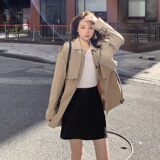 现货现货！2023春季短款小个子卡其色风衣123-2307-P100-K158，女装风衣，浙宝123