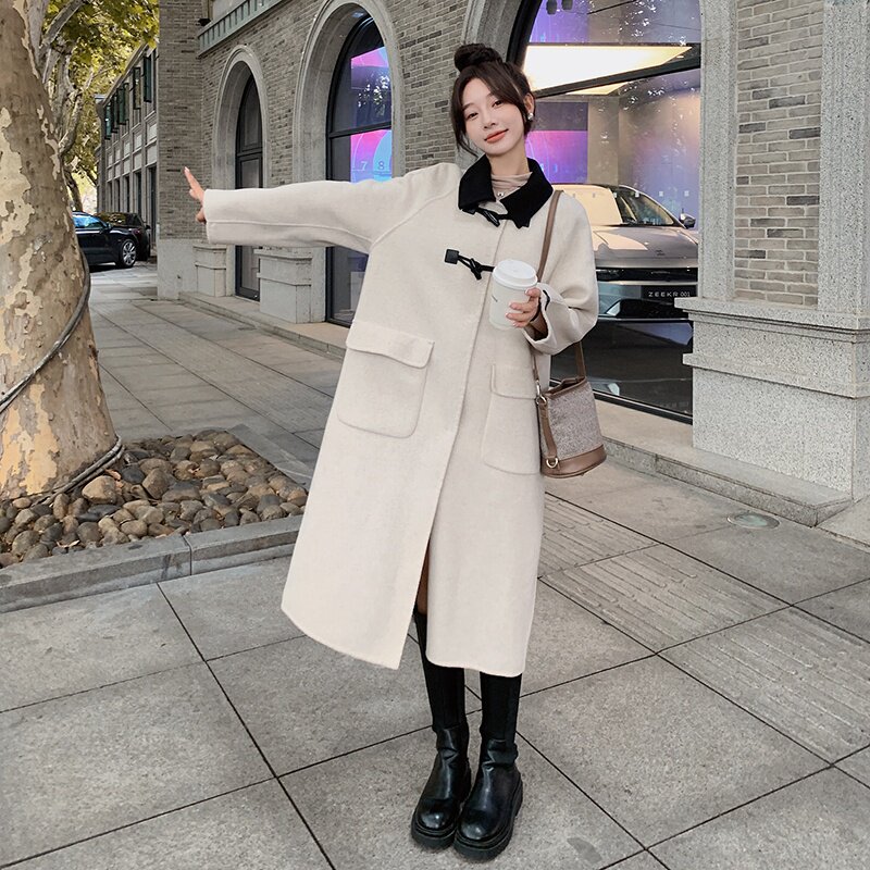 现货有！2022三色双面羊绒毛呢外套女123-8867-P255-K388,女装毛呢外套,浙宝123