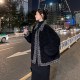 大货！数据好！冬季新款菱格夹羊羔毛服123-6598-P165-K238，女装短外套，浙宝123