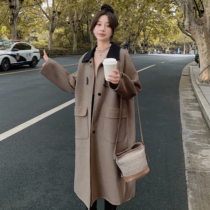 有！2022冬新款三色双面羊绒毛呢外套女123-8867-P255-K388,女装毛呢外套,浙宝123