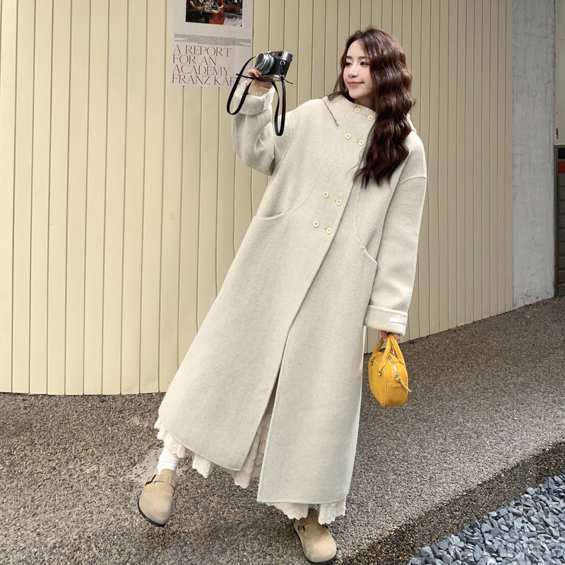 现货！2026冬季新款连帽双面呢羊绒大衣B123-7751-P325-K478,女装羊绒大衣,浙宝123