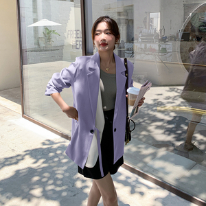 现货有！2022秋新款拼接撞色西装外套女123-8818-P115-K168图片