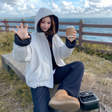 大货已出！2025冬季新款连帽撞色拼接棉服女123-7768-P165-K238，女装棉衣/棉服，浙宝123