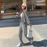 现货！2022秋高品质时尚雪尼尔长裤套装女123-8820-P130-K188，女装运动套装，浙宝123