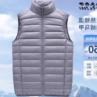 男棉服棉马甲2025秋冬季新款男式背心男款男子轻薄无袖外穿棉马夹