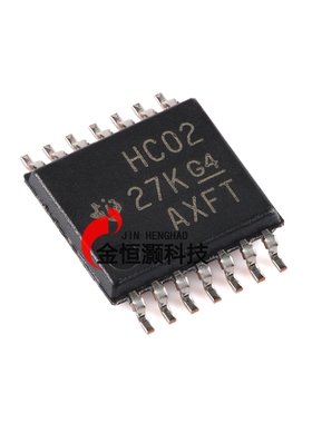 原装正品 SN74HC02PWR TSSOP-14 四路2输入正与非门芯片