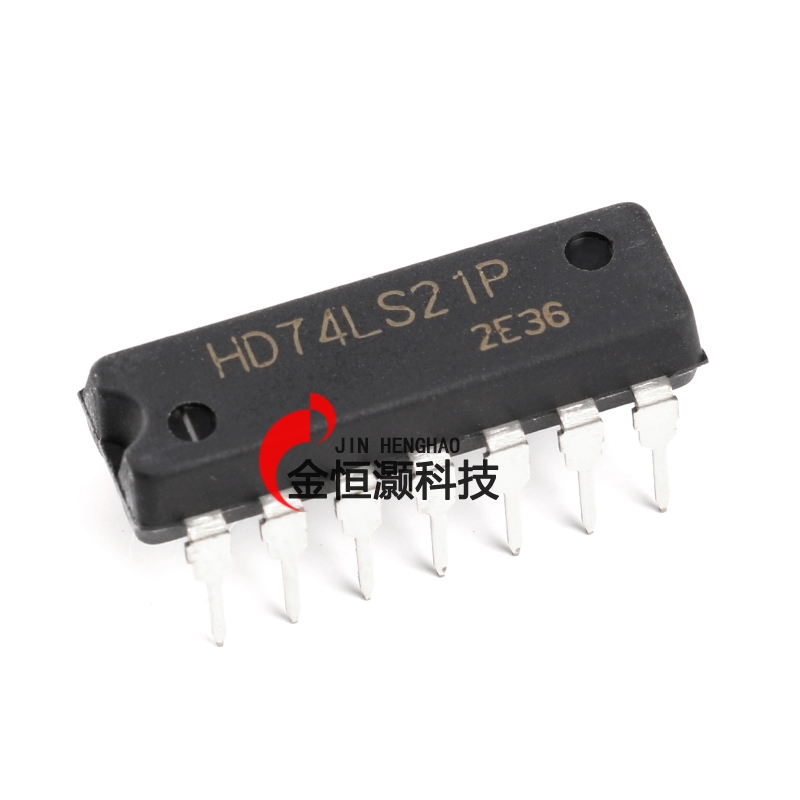 原装正品  直插 HD74LS21P 4输入端双与门 DIP-14 逻辑芯片