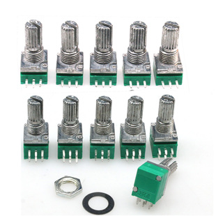 RK097NS G单联双联电位器 B5K/10K/20K/50K/100K功放电位器音响