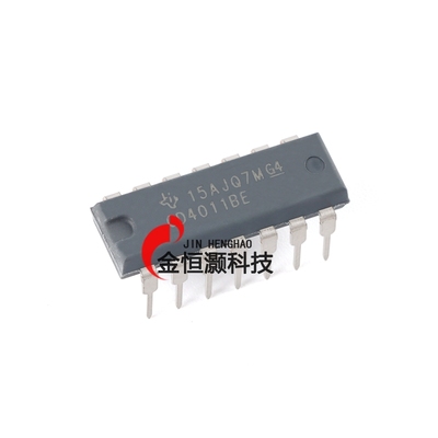 原装正品 直插 CD4011BE PDIP-14 四路2输入与非门逻辑芯片