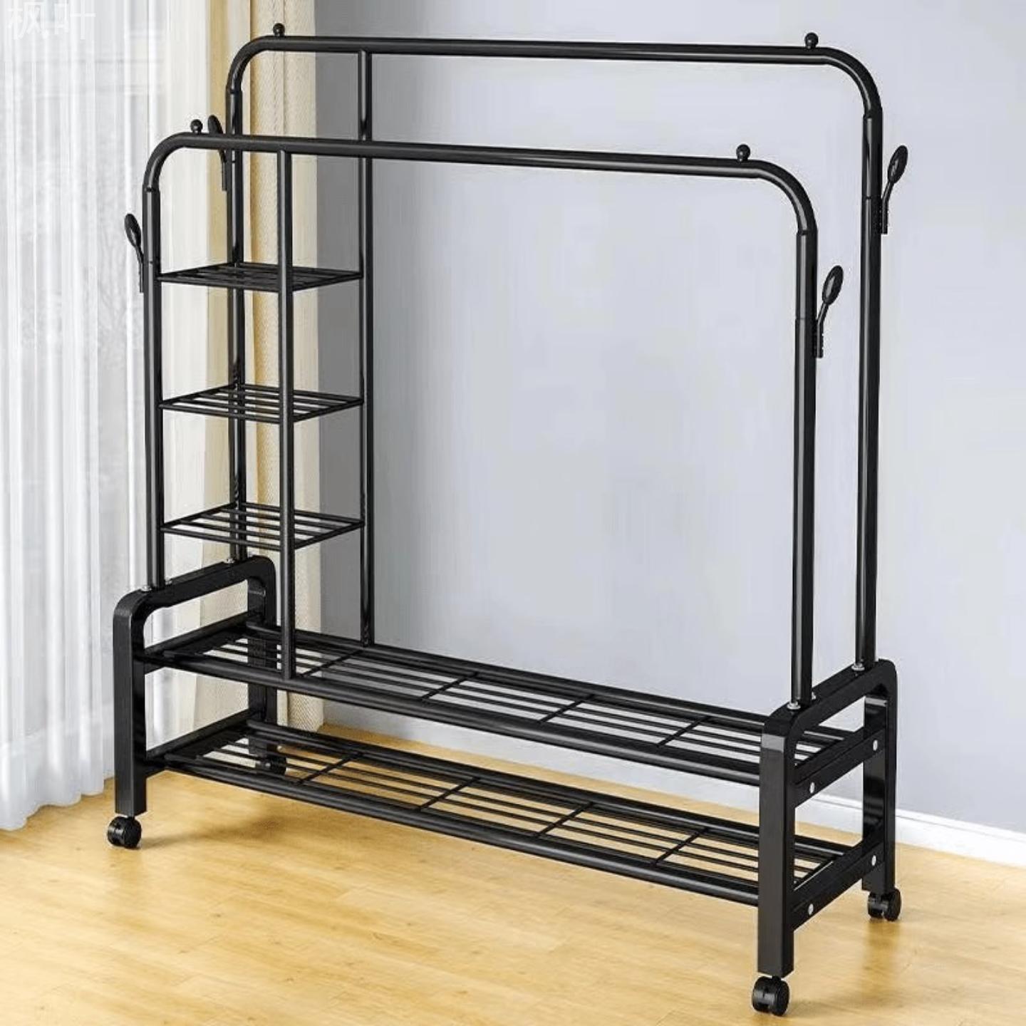 加粗落地衣帽架家用卧室