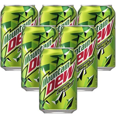 欧洲版Mountain DEW激浪汽水330ml*6罐 丹麦进口 百事可乐出品