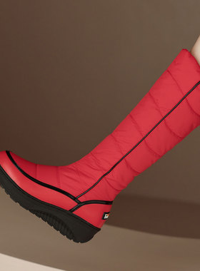 时尚东北雪地靴女高筒加厚保暖防水防滑2024冬季加绒大码雪地棉靴