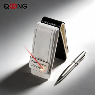 Money Bills Custom Leather Pack Slim Card Lettering Clip