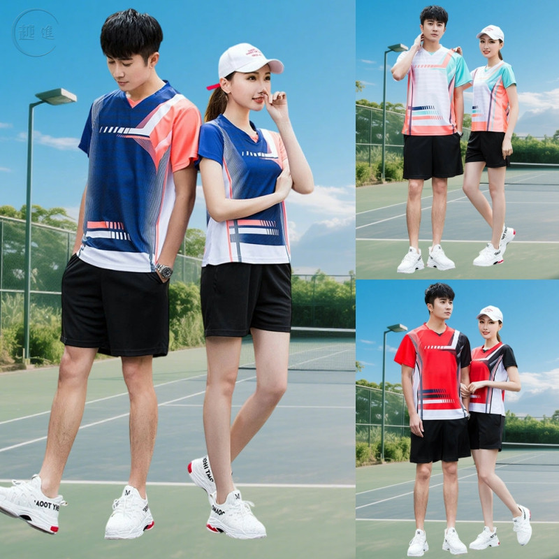 羽毛球服运动男女夏休闲短袖T恤