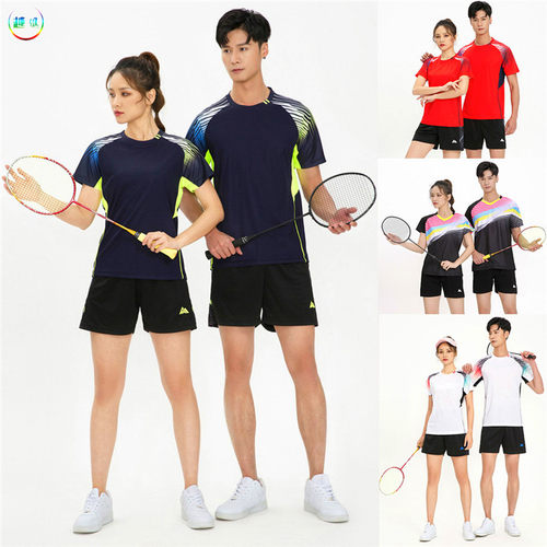 新款羽毛球服上衣女夏修身显瘦