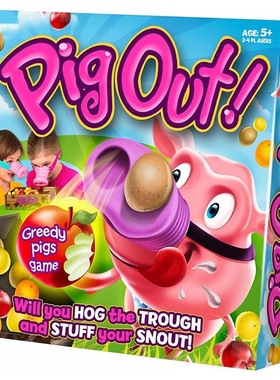 Pig Out Greedy Pigs Game 搞笑竞技贪食贪婪猪游戏亲子互动玩具