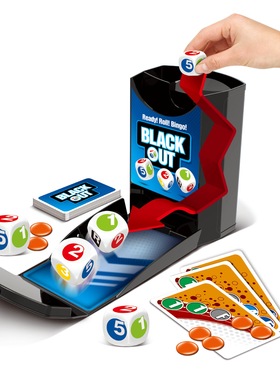 READY ROLL BINGO GAME猪鸡字母数字玩具骰子卡片亲子游戏桌游