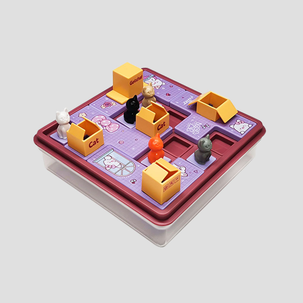 智力解题藏猫猫空间逻辑思维训练亲子益智通过桌游玩具礼物3-6岁
