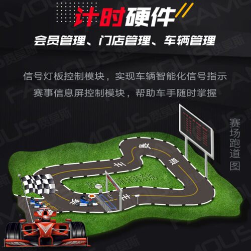 摩托车赛车卡丁车计时器系统