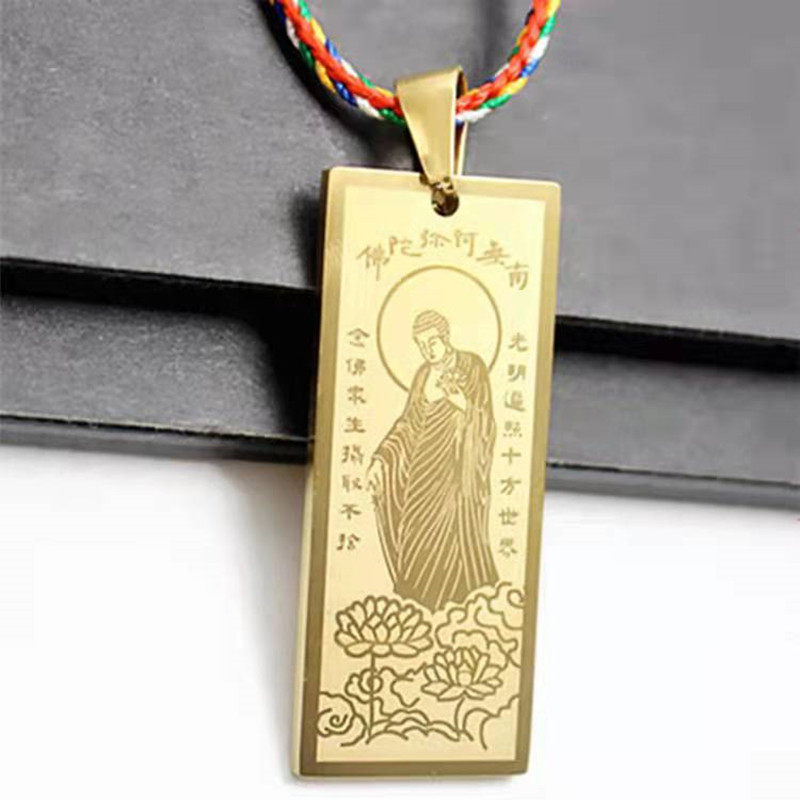 钛钢防过敏吊坠项链吊坠男女通用