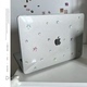 ins韩风透色星星2025款 适用macbookair保护壳13.6寸m4苹果macbookpro套15笔记本电脑14寸16键盘膜air透明简约