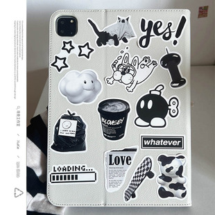 【皮质书本式】 炸弹人适用苹果平板2025ipadmini壳磁吸笔第八九十代36789air4保护套pro硬女卡通ins熊可爱萌