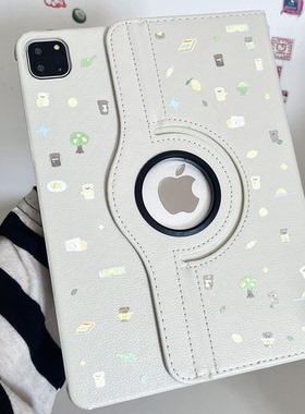 ins韩风柠檬小熊适用苹果华为2025ipadpro保护套防摔平板Air34678代壳带笔槽第十代12.9寸matepad11.5S女简约