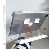 360度旋转透明亚克力苹果适用苹果2025平板保护套ipadAir7第十代10.9寸3468代防摔pro壳硬女11代带笔槽亚克力