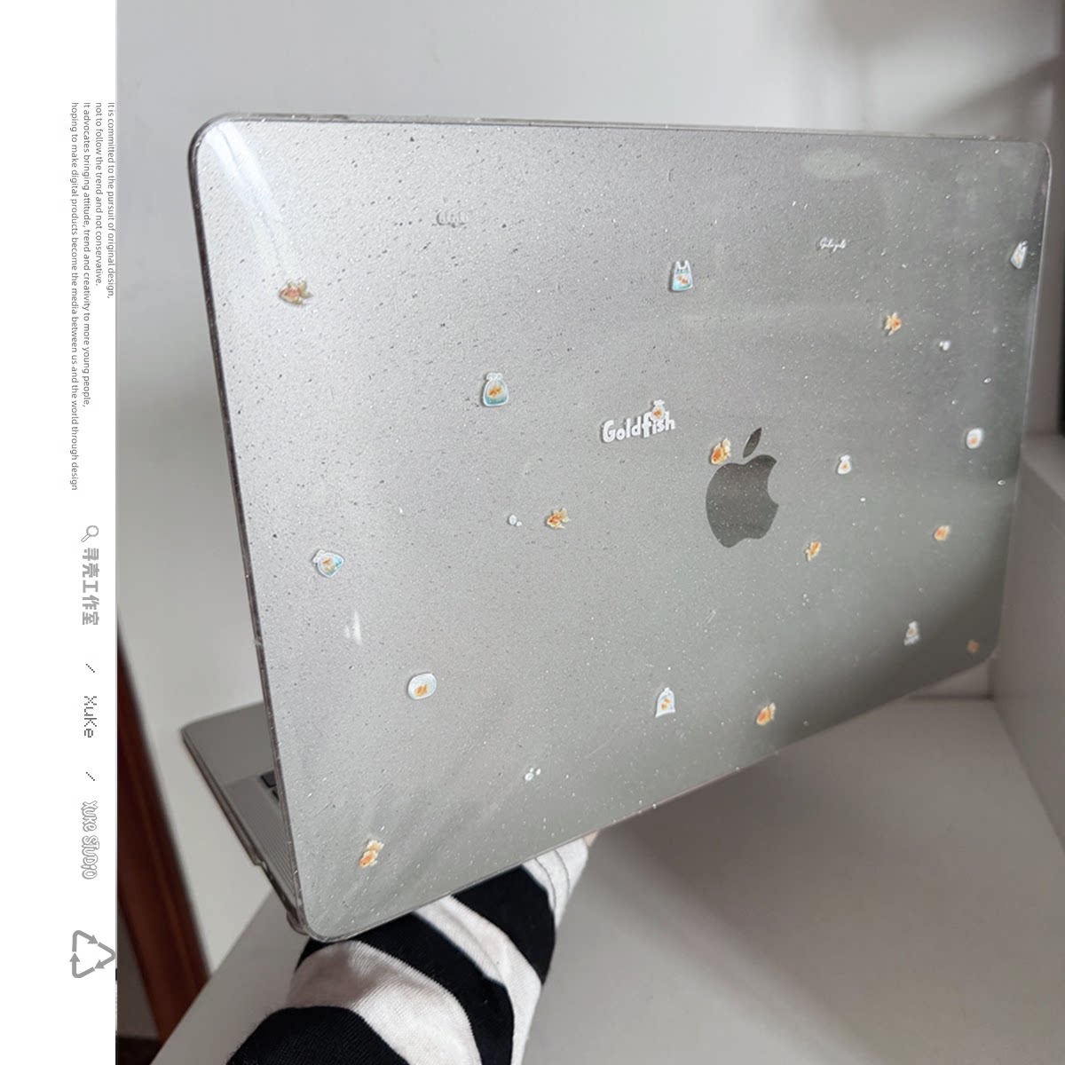 泡泡金鱼2025款适用macbookair保护壳13.6寸m4苹果macbookpro套15笔记本电脑14寸6键盘膜air透明少女8硬9可爱