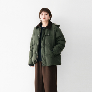 新国标90白鸭绒填充可拆卸连帽厚实羽绒服女保暖冬季加厚外套