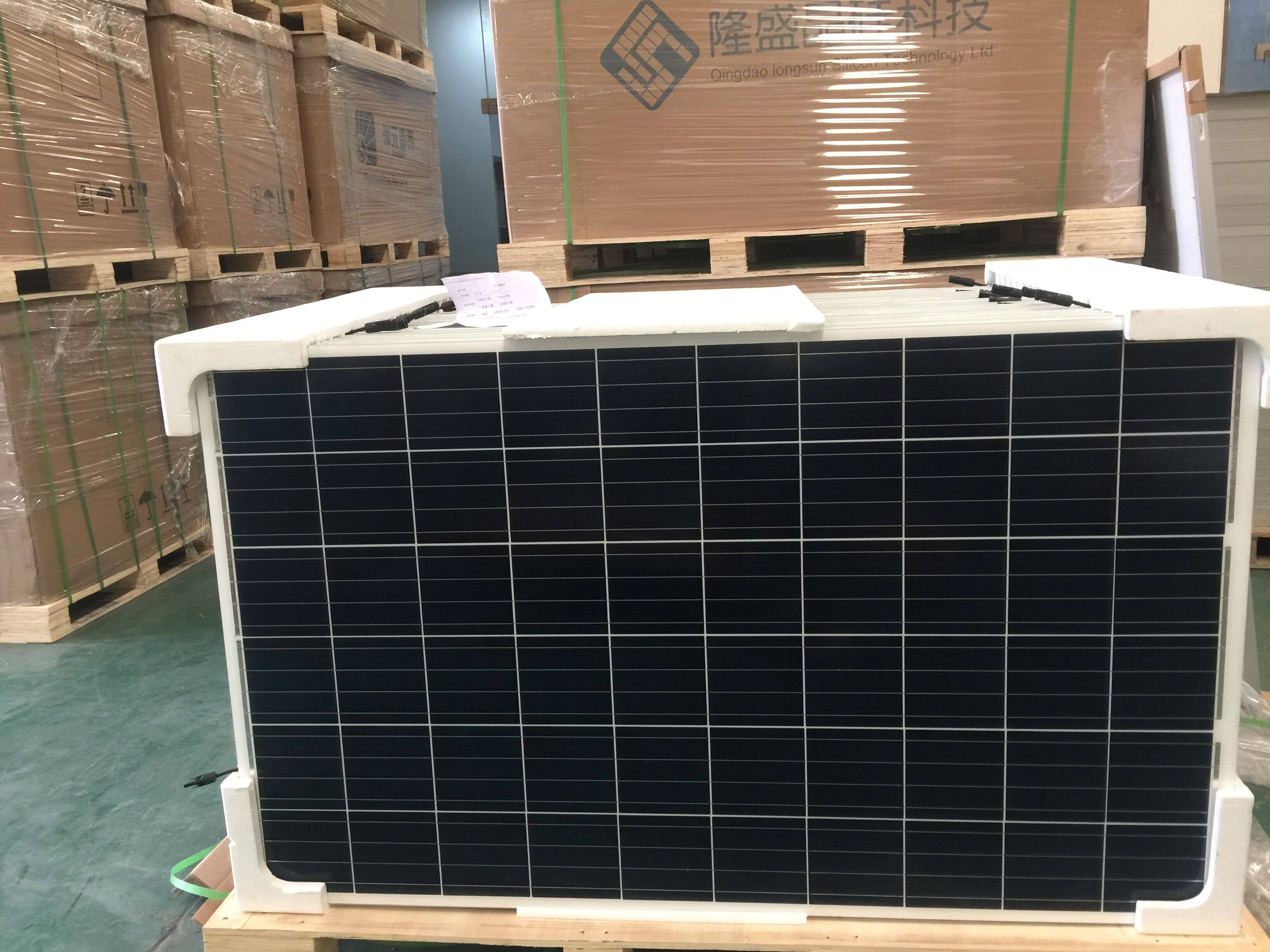 精品瑞源鼎泰 隆盛瓷白eva双玻270w 265瓦光伏组件太阳能电池板