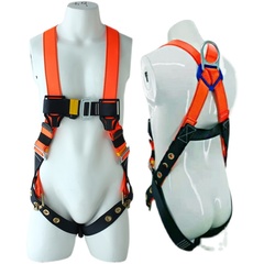 Đai an toàn năm điểm toàn thân ngoài trời chịu mài mòn khi làm việc ở độ cao tiêu chuẩn quốc gia Móc đôi chống rơi Bộ đồ bảo vệ eo dây an toàn 2 móc